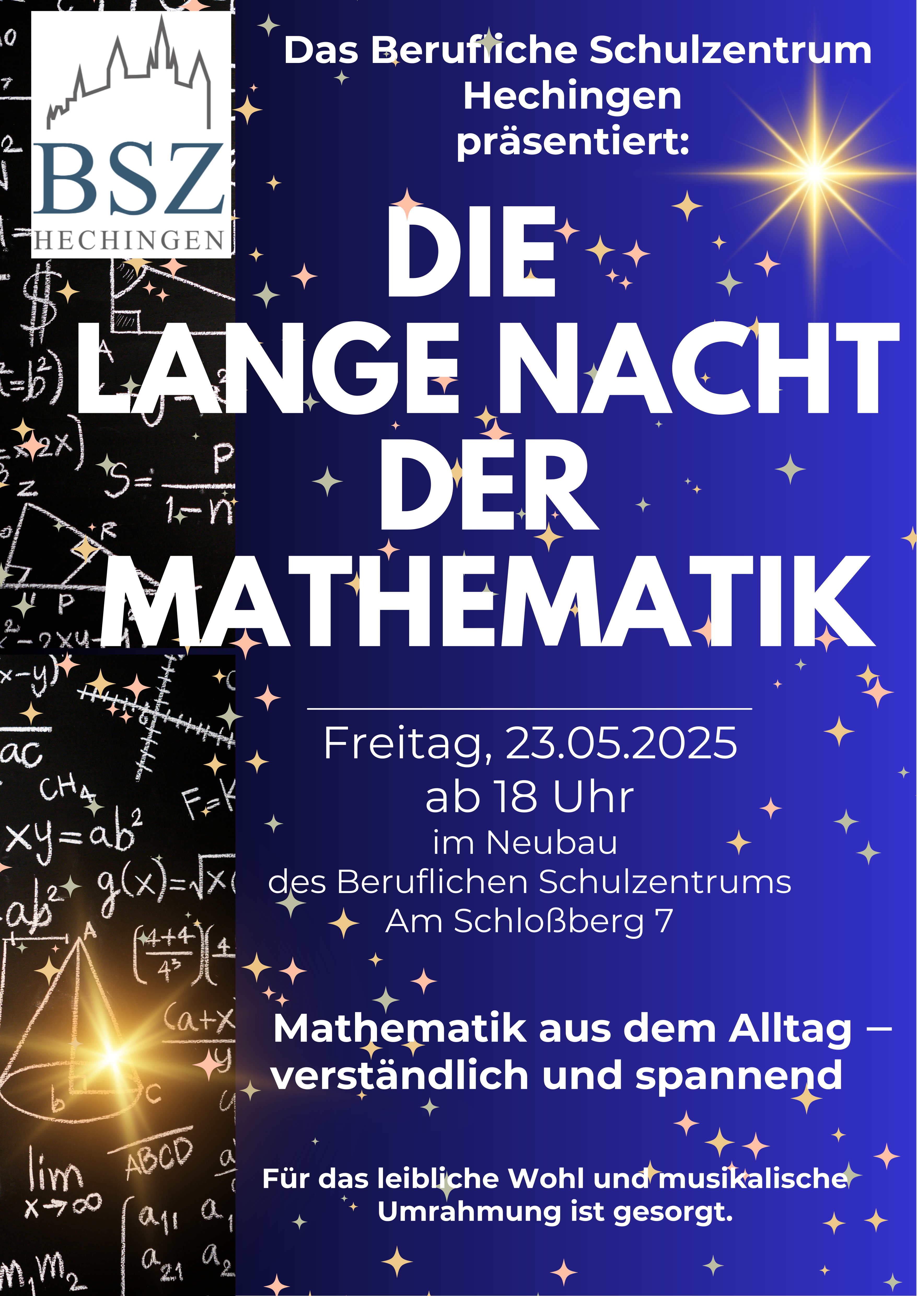 Rechnen bis nach Mitternacht?  Das Berufliche Schulzentrum Hechingen lädt zur „Langen Nacht der Mathematik“ ein!